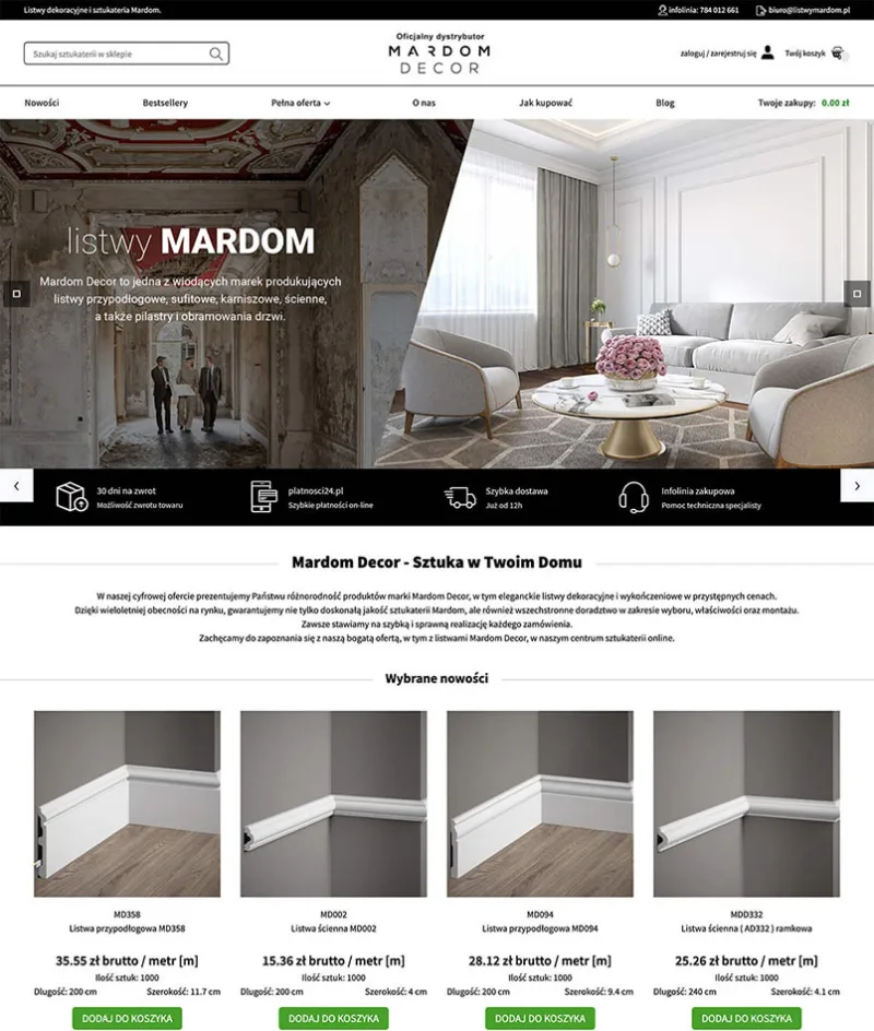 BXM Multimedia-Projekt: Mardom-Sockelleisten